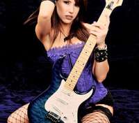 Blue On Guitar Girl - thumbnail