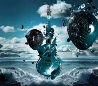 3D Guitar Wallpaper - thumbnail