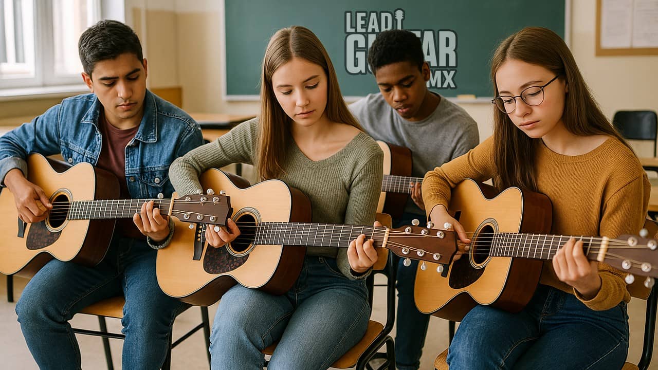 Aprende guitarra y gana puntos